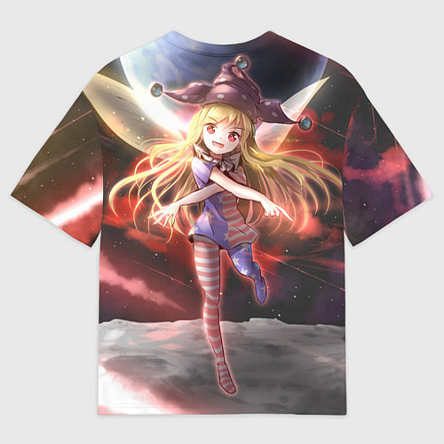 Мужская футболка оверсайз Touhou Project Клаунпис / 3D-принт – фото 2