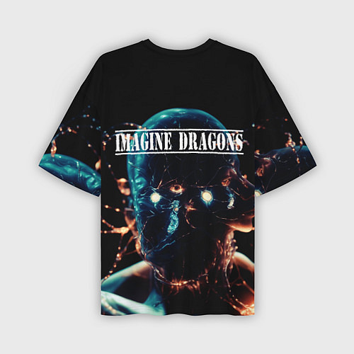 Мужская футболка оверсайз Imagine Dragons рок группа / 3D-принт – фото 2