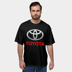 Футболка оверсайз мужская Toyota sport car, цвет: 3D-принт — фото 2