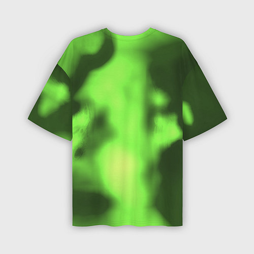 Мужская футболка оверсайз Creeper acid / 3D-принт – фото 2
