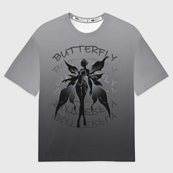 Футболка оверсайз мужская Dark butterfly, цвет: 3D-принт