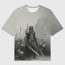 Мужская футболка оверсайз Паладин с приспешниками