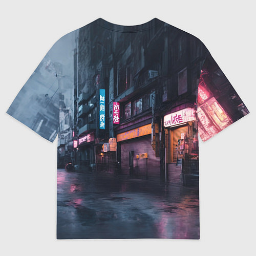 Мужская футболка оверсайз Березовый спорткар / 3D-принт – фото 2