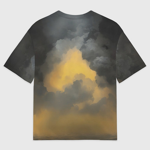 Мужская футболка оверсайз Рыцарь в узорчатой броне / 3D-принт – фото 2