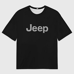 Мужская футболка оверсайз Jeep silver