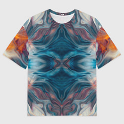 Футболка оверсайз мужская Абстрактные краски, цвет: 3D-принт