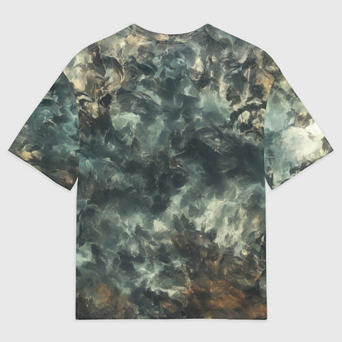 Мужская футболка оверсайз Кибернетическая тыква / 3D-принт – фото 2