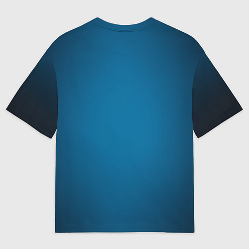 Мужская футболка оверсайз Морда акулы в воде / 3D-принт – фото 2