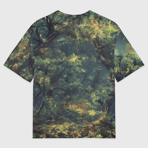 Мужская футболка оверсайз Праздничная хэллоуинская тыква / 3D-принт – фото 2