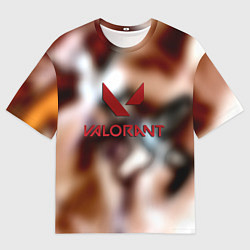 Футболка оверсайз мужская Valorant riot games, цвет: 3D-принт