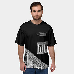 Футболка оверсайз мужская Окна Кибердеревня, цвет: 3D-принт — фото 2
