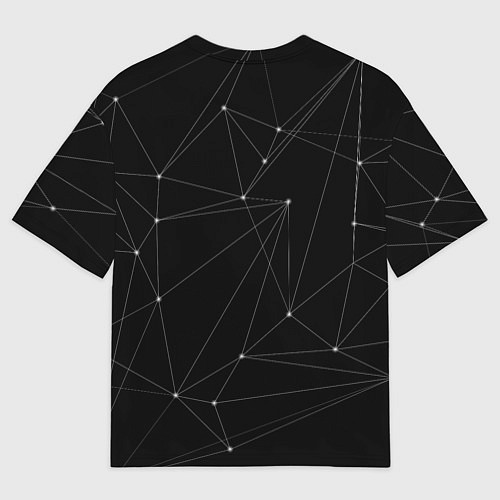 Мужская футболка оверсайз Кинг Конг король обезьян на фоне созвездия / 3D-принт – фото 2