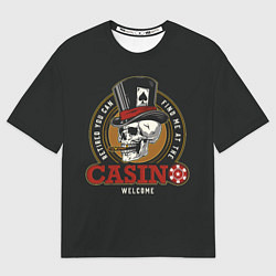 Футболка оверсайз мужская Casino, цвет: 3D-принт
