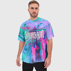 Футболка оверсайз мужская Shurshun - tie-dye, цвет: 3D-принт — фото 2