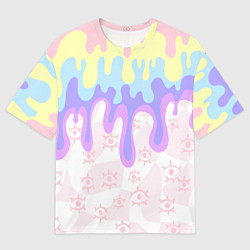 Мужская футболка оверсайз Млечный взгляд