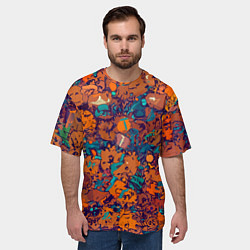 Футболка оверсайз мужская Осенняя ностальгия, цвет: 3D-принт — фото 2