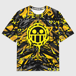 Футболка оверсайз мужская One Piece Trafalgar symbol, цвет: 3D-принт