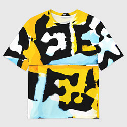 Мужская футболка оверсайз Абстрактная композиция