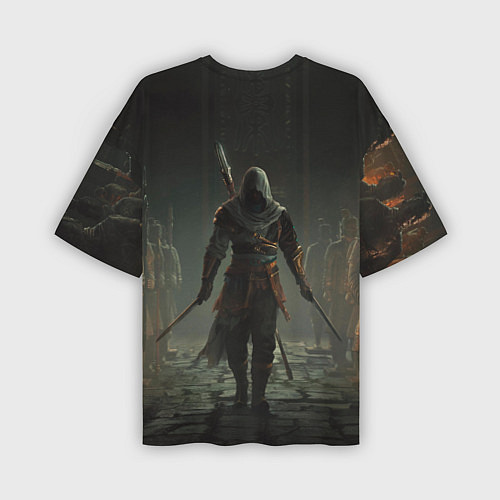 Мужская футболка оверсайз Герой assassins creed jade / 3D-принт – фото 2