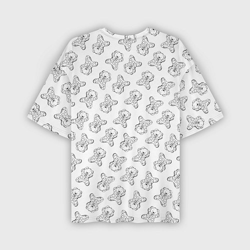 Мужская футболка оверсайз Сончас у мишек - принт раскраска / 3D-принт – фото 2