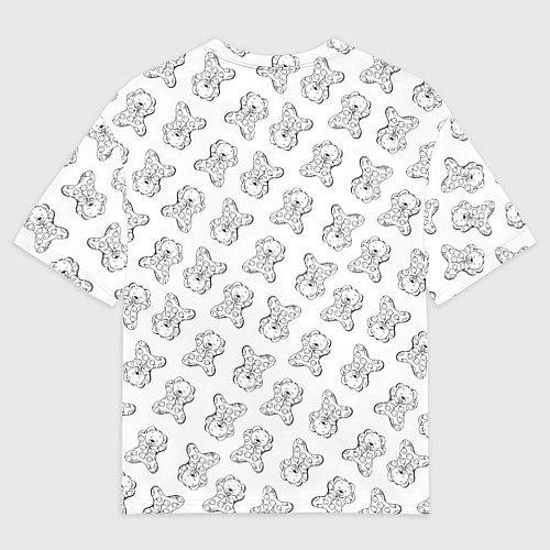Мужская футболка оверсайз Сончас у мишек - принт раскраска / 3D-принт – фото 2