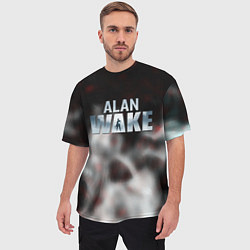 Футболка оверсайз мужская Alan Wake game 2023, цвет: 3D-принт — фото 2