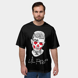 Футболка оверсайз мужская Lil Peep idol 2023, цвет: 3D-принт — фото 2