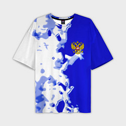 Мужская футболка оверсайз Россия спортивная коллекция 2023