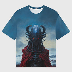 Футболка оверсайз мужская Ксеноморф жнец, цвет: 3D-принт