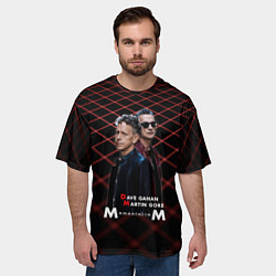 Футболка оверсайз мужская Depeche Mode - Dave Martin memento mori tour, цвет: 3D-принт — фото 2