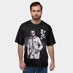 Футболка оверсайз мужская Depeche Mode - Dave Gahan strangers pistol, цвет: 3D-принт — фото 2