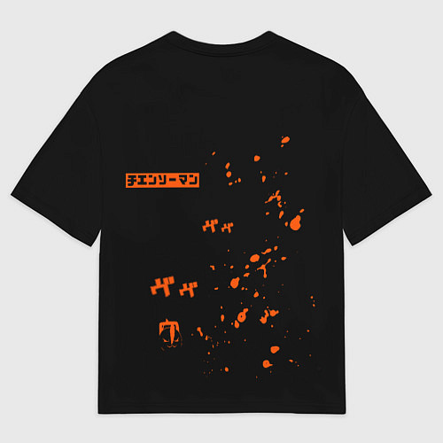 Мужская футболка оверсайз Потита Человек-бензопила Potita / 3D-принт – фото 2