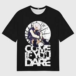Футболка оверсайз мужская If you dare anime girl, цвет: 3D-принт