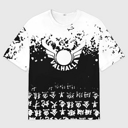 Футболка оверсайз мужская Токийские мстители аниме black-white, цвет: 3D-принт