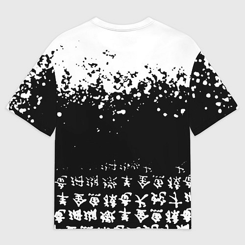 Мужская футболка оверсайз Токийские мстители аниме black-white / 3D-принт – фото 2
