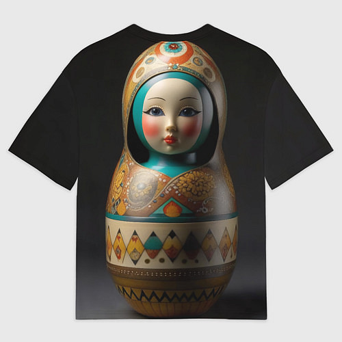 Мужская футболка оверсайз Матрёшка от ai / 3D-принт – фото 2
