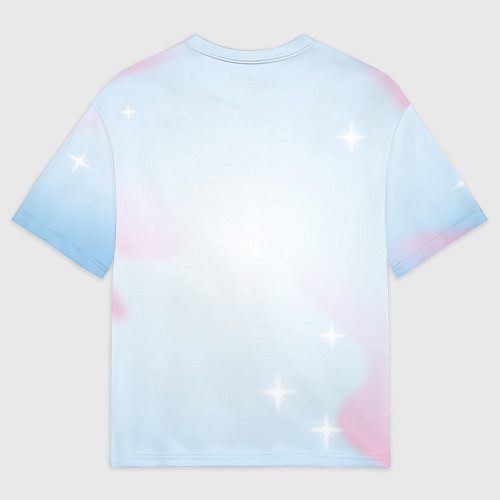 Мужская футболка оверсайз Newjeans bunny / 3D-принт – фото 2