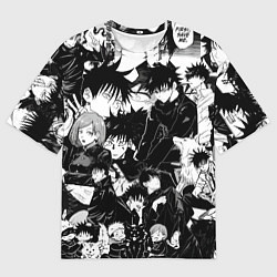 Мужская футболка оверсайз Мэгуми Фушигуро - Магическая битва