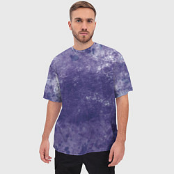 Футболка оверсайз мужская Абстракция - violet color background, цвет: 3D-принт — фото 2