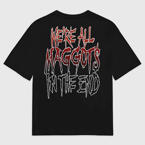 Мужская футболка оверсайз Slipknot - maggots / 3D-принт – фото 2