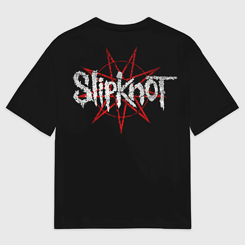 Мужская футболка оверсайз Slipknot - goat mask / 3D-принт – фото 2