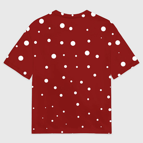 Мужская футболка оверсайз Семья ламы хо-хо-хо / 3D-принт – фото 2