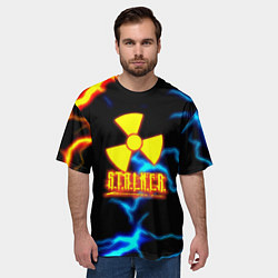Футболка оверсайз мужская Stalker storm, цвет: 3D-принт — фото 2