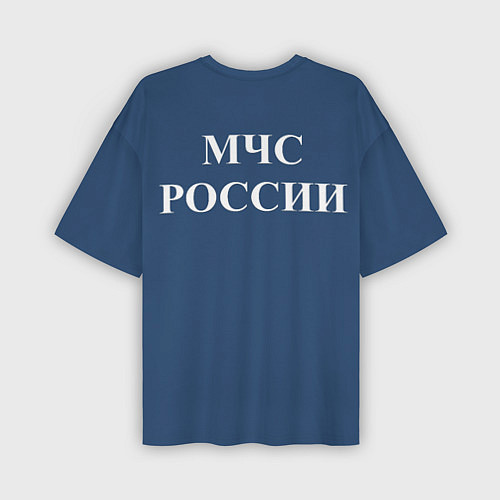 Мужская футболка оверсайз Спасатель-МЧС / 3D-принт – фото 2