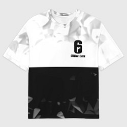 Мужская футболка оверсайз Rainbow Six black game colletcion