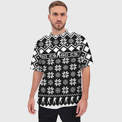 Футболка оверсайз мужская CS GO christmas sweater, цвет: 3D-принт — фото 2