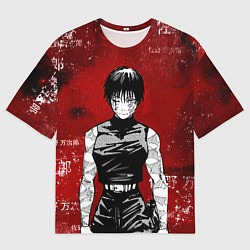 Футболка оверсайз мужская Магическая битва - Маки Зенин, цвет: 3D-принт