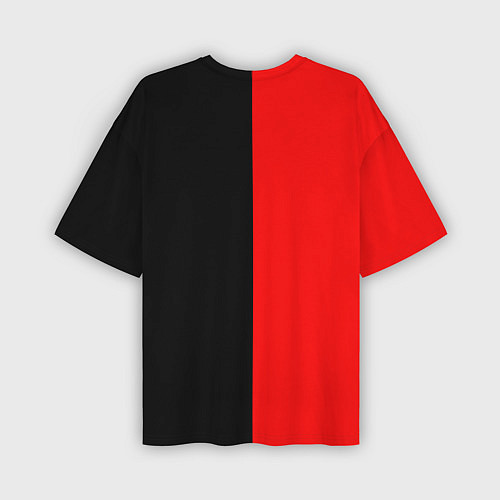 Мужская футболка оверсайз Стальной алхимик - красная печать Альфонс / 3D-принт – фото 2