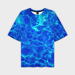Мужская футболка оверсайз Чистая вода океаны