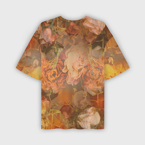 Мужская футболка оверсайз Lil Peep розы / 3D-принт – фото 2